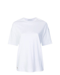 T-shirt à col rond blanc Agnona
