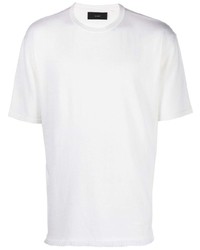 T-shirt à col rond blanc Alanui