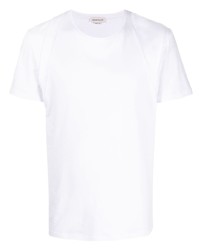 T-shirt à col rond blanc Alexander McQueen