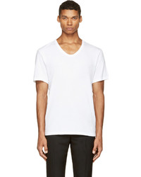 T-shirt à col rond blanc Alexander Wang