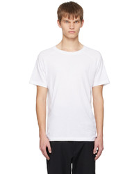 T-shirt à col rond blanc Alo