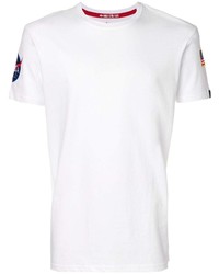 T-shirt à col rond blanc Alpha Industries