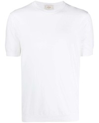 T-shirt à col rond blanc Altea