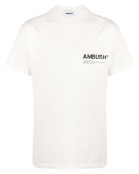 T-shirt à col rond blanc Ambush
