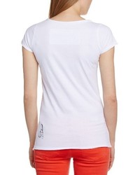 T-shirt à col rond blanc Amplified