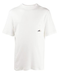 T-shirt à col rond blanc Anglozine