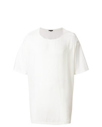 T-shirt à col rond blanc Ann Demeulemeester