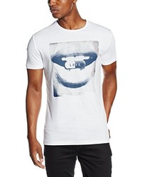 T-shirt à col rond blanc Antony Morato