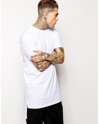 T-shirt à col rond blanc Aq/Aq