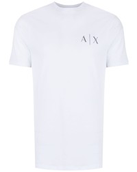 T-shirt à col rond blanc Armani Exchange