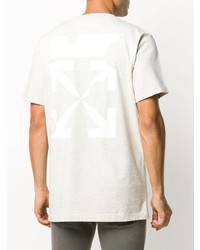 T-shirt à col rond blanc Off-White