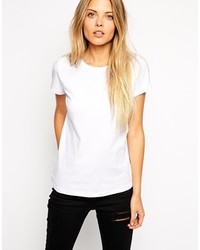 T-shirt à col rond blanc Asos