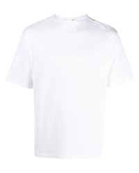 T-shirt à col rond blanc Auralee