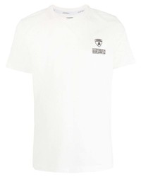 T-shirt à col rond blanc Automobili Lamborghini