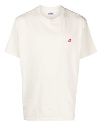 T-shirt à col rond blanc AUTRY