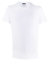 T-shirt à col rond blanc Balmain