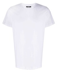 T-shirt à col rond blanc Balmain