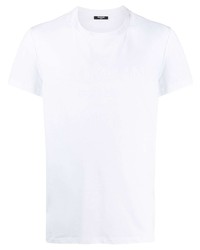 T-shirt à col rond blanc Balmain