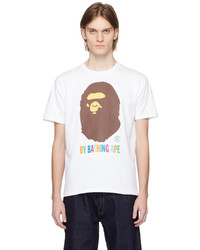 T-shirt à col rond blanc BAPE