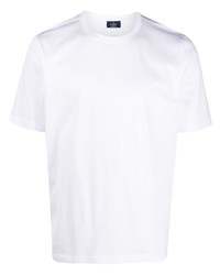 T-shirt à col rond blanc Barba