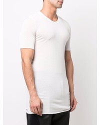 T-shirt à col rond blanc Rick Owens