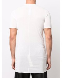 T-shirt à col rond blanc Rick Owens