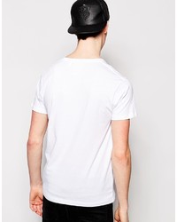 T-shirt à col rond blanc Cheap Monday