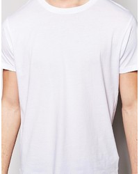 T-shirt à col rond blanc Cheap Monday