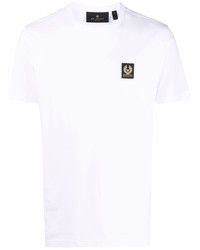 T-shirt à col rond blanc Belstaff