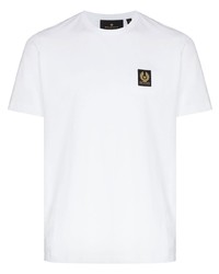 T-shirt à col rond blanc Belstaff