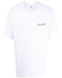 T-shirt à col rond blanc Better