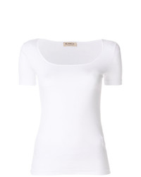 T-shirt à col rond blanc Blanca