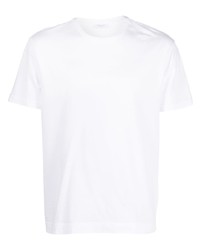 T-shirt à col rond blanc Boglioli