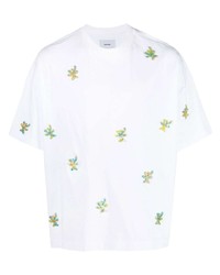 T-shirt à col rond blanc Bonsai