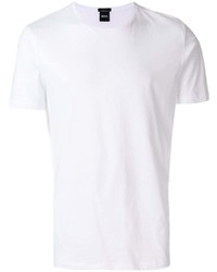 T-shirt à col rond blanc BOSS