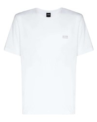 T-shirt à col rond blanc BOSS