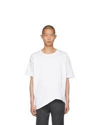 T-shirt à col rond blanc Bottega Veneta