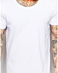 T-shirt à col rond blanc Asos