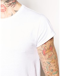 T-shirt à col rond blanc Asos