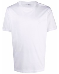 T-shirt à col rond blanc Brioni