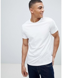 T-shirt à col rond blanc Burton Menswear