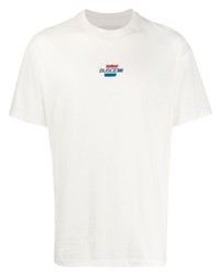 T-shirt à col rond blanc Buscemi