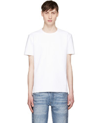 T-shirt à col rond blanc Calvin Klein Collection