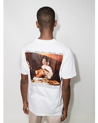 T-shirt à col rond blanc Off-White