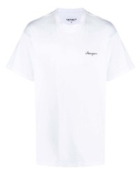 T-shirt à col rond blanc Carhartt WIP