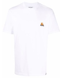 T-shirt à col rond blanc Carhartt WIP