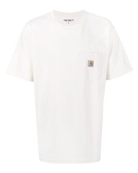 T-shirt à col rond blanc Carhartt WIP