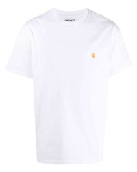 T-shirt à col rond blanc Carhartt WIP