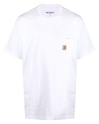 T-shirt à col rond blanc Carhartt WIP