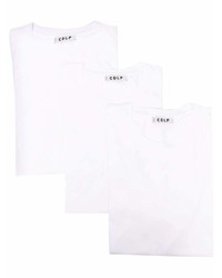 T-shirt à col rond blanc CDLP
